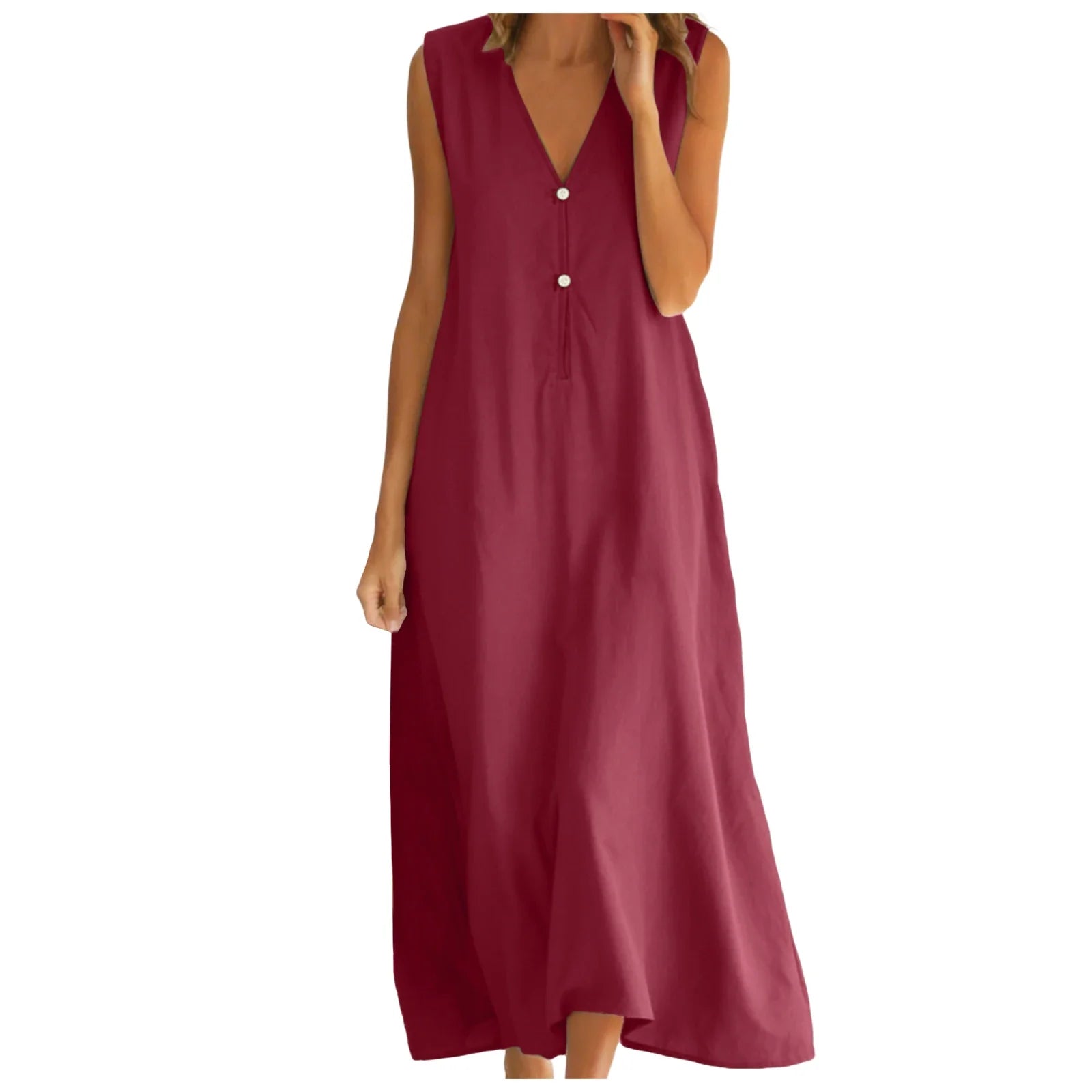 Women's Collared Maxi Dress