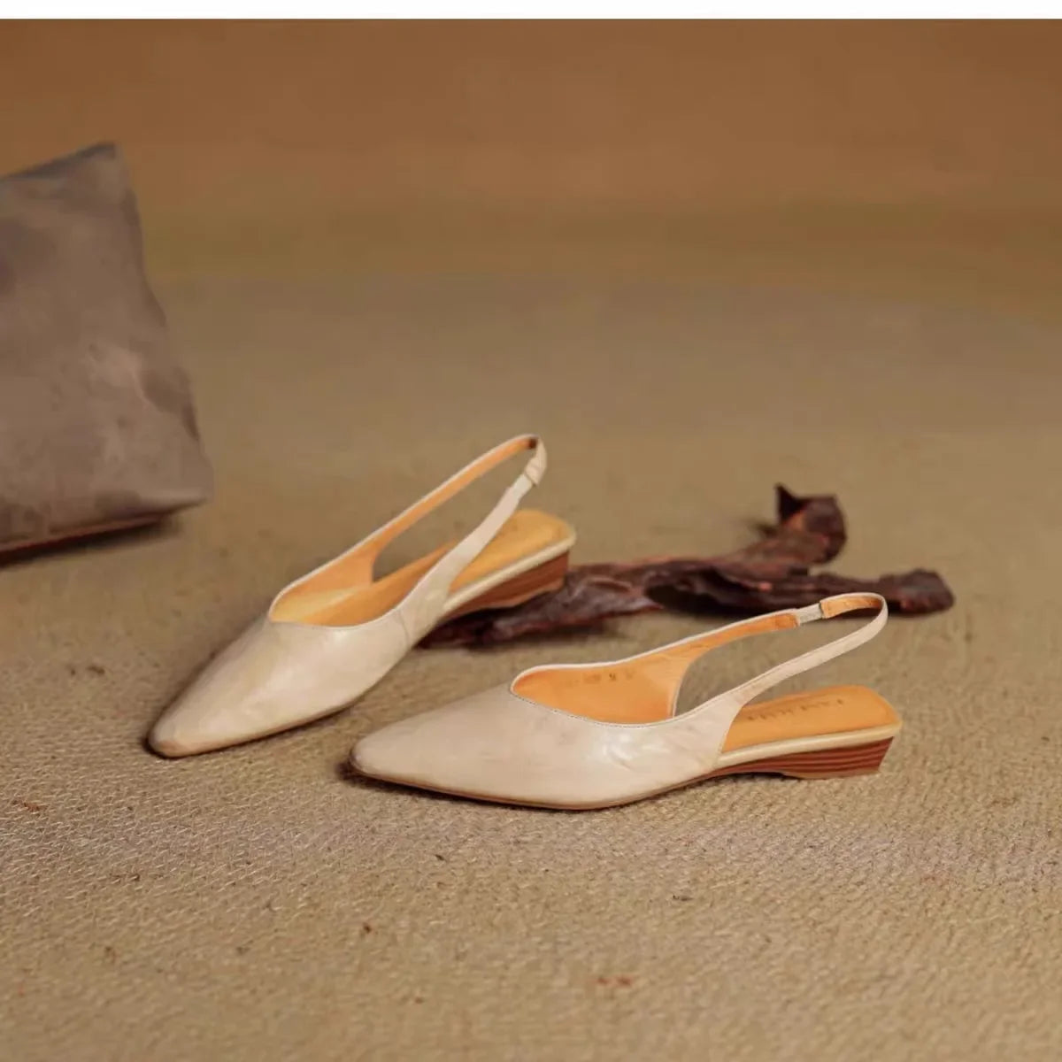Women's Genuine Leather Pointed Toe Flats