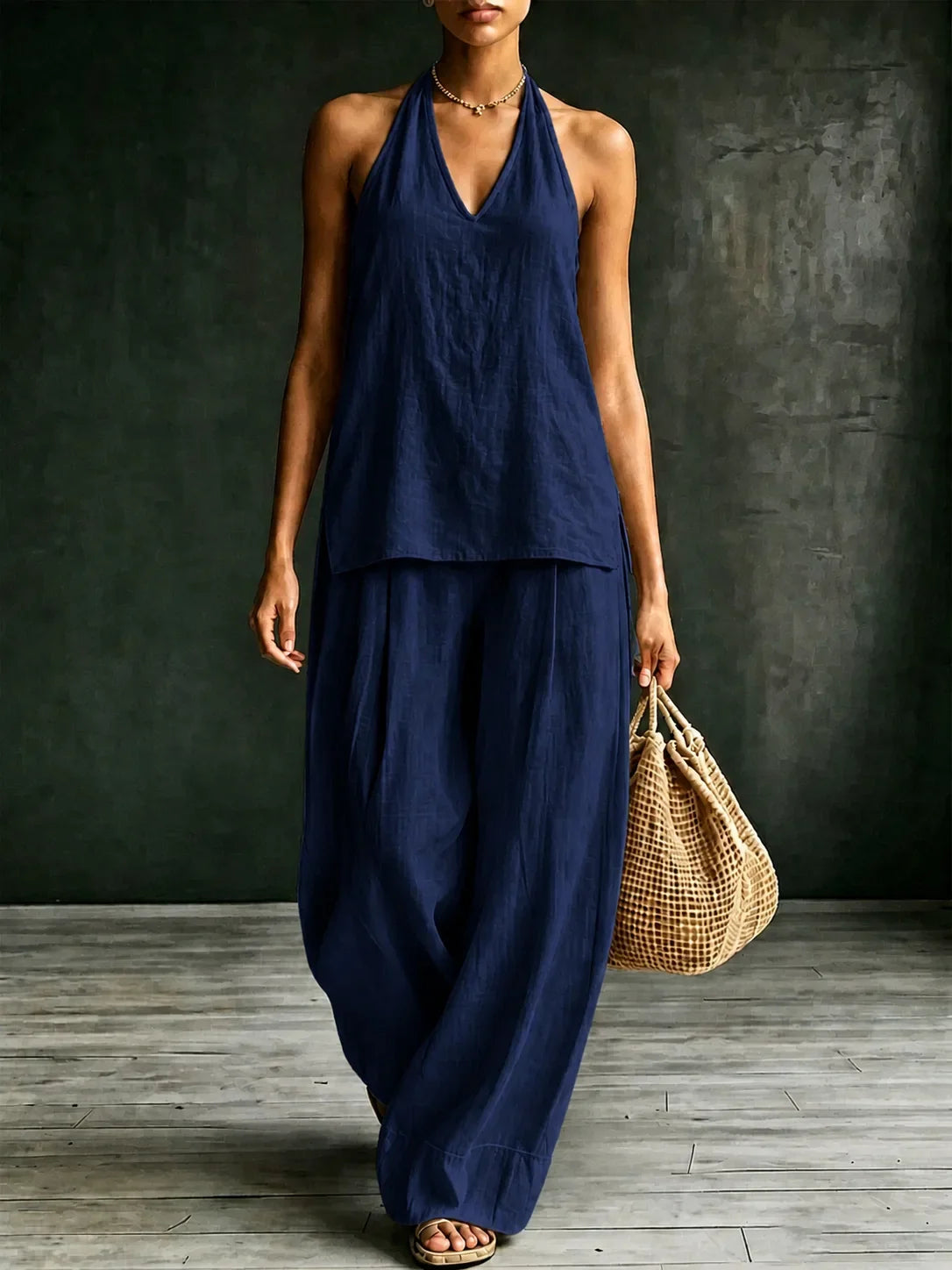 Women's Relaxed Wide Leg Jumpsuit