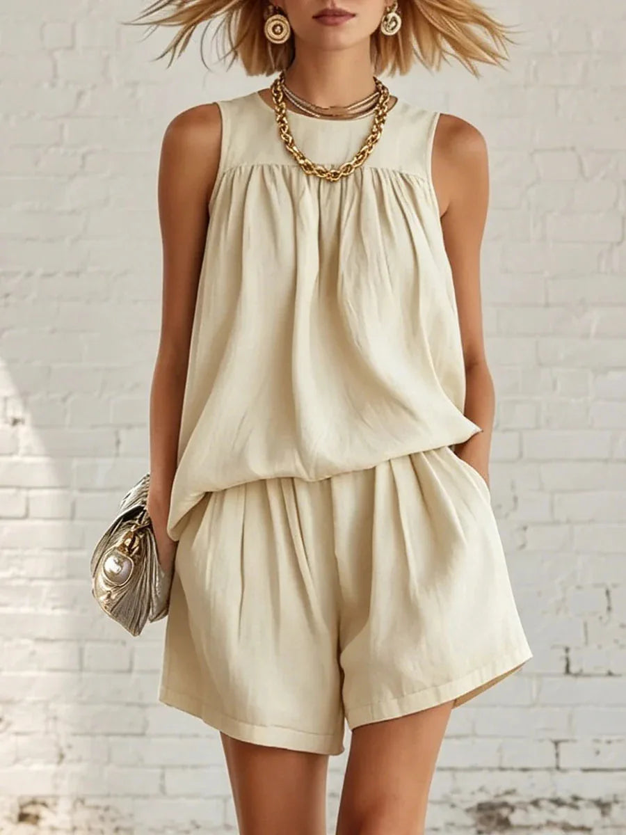 Women's Casual Relaxed Shorts Set