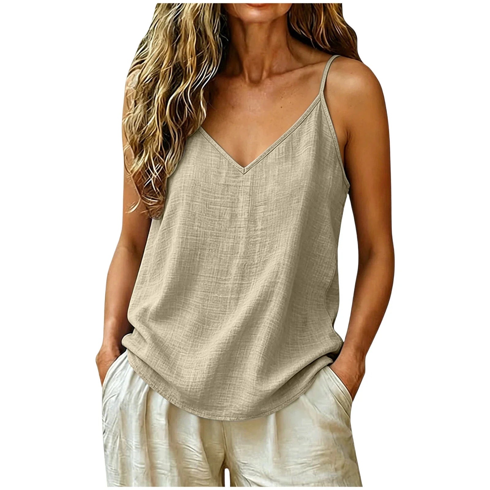 Women's Cotton Linen Camisole