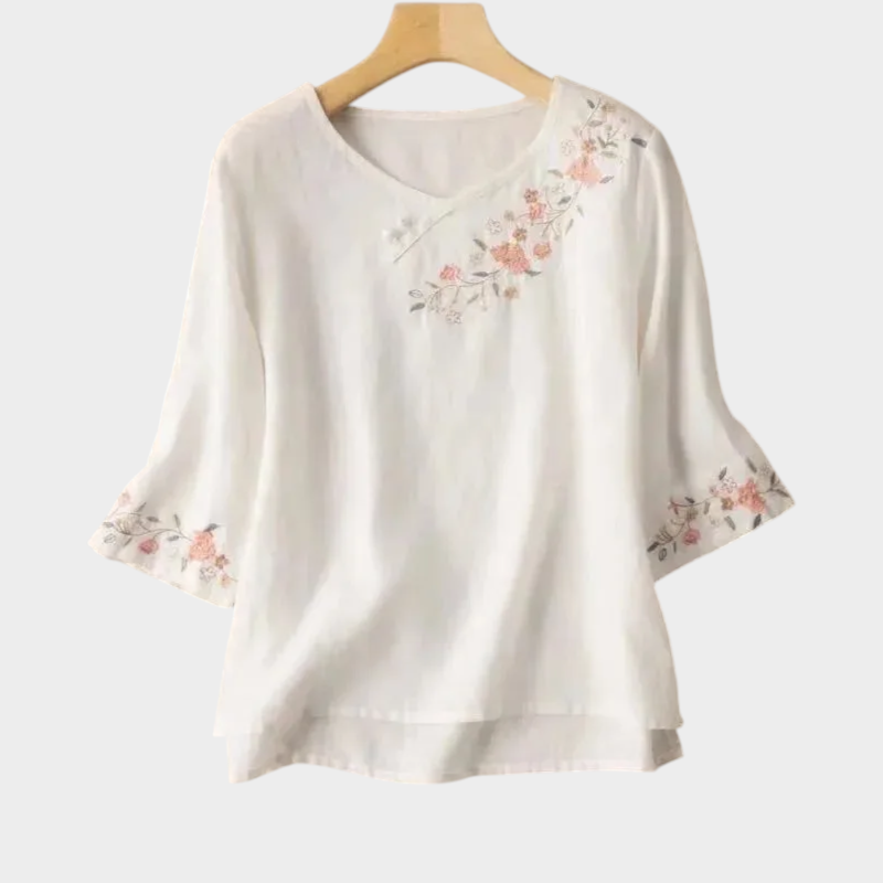Women's Floral Embroidered Blouse