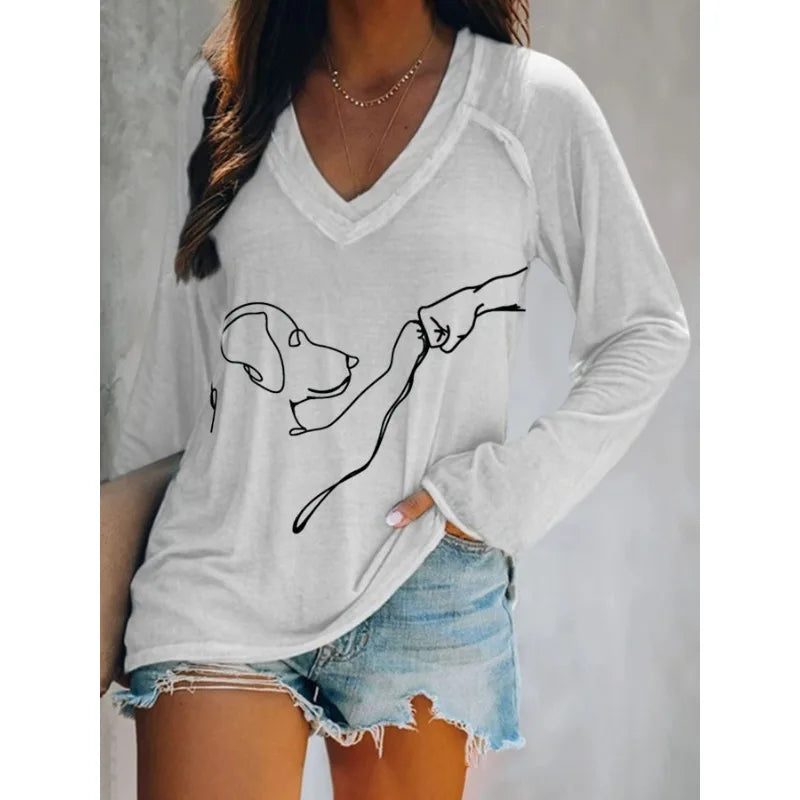 Women's Dog Graphic Shirt