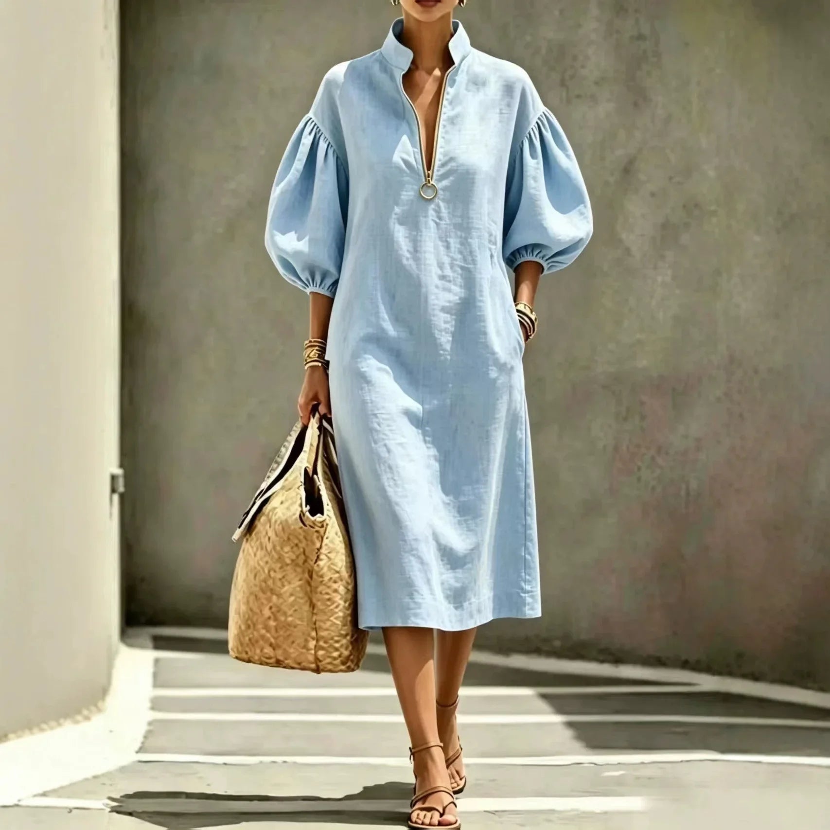 Women's Casual Chic Midi Dress
