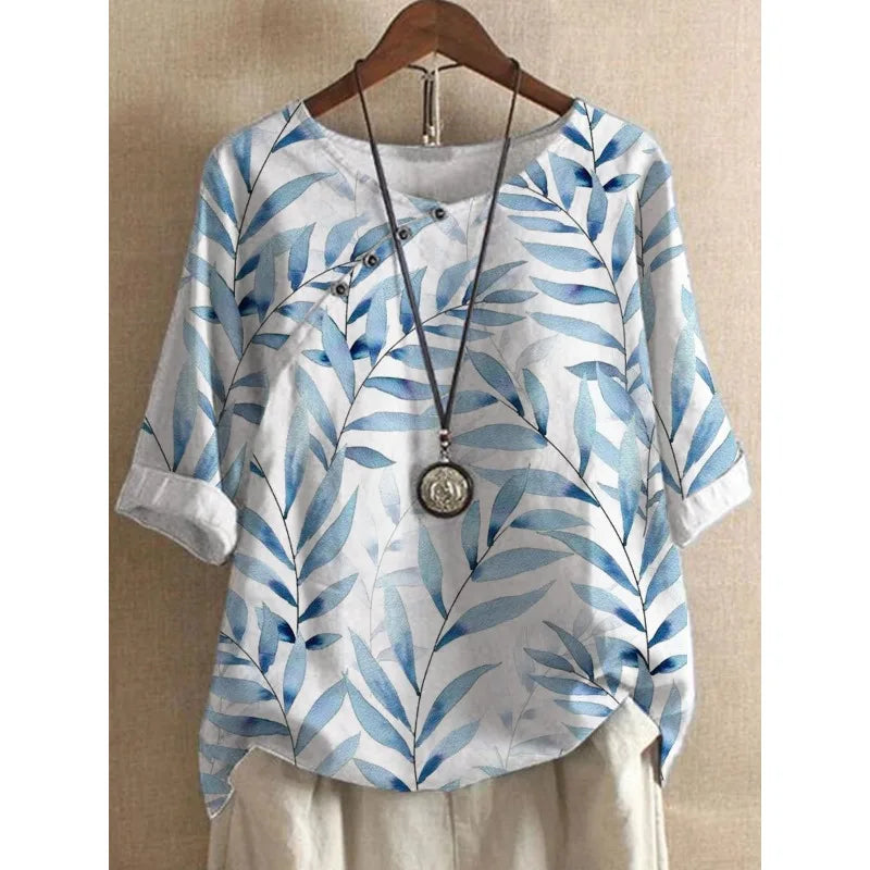 Women's Relaxed Linen Blouse