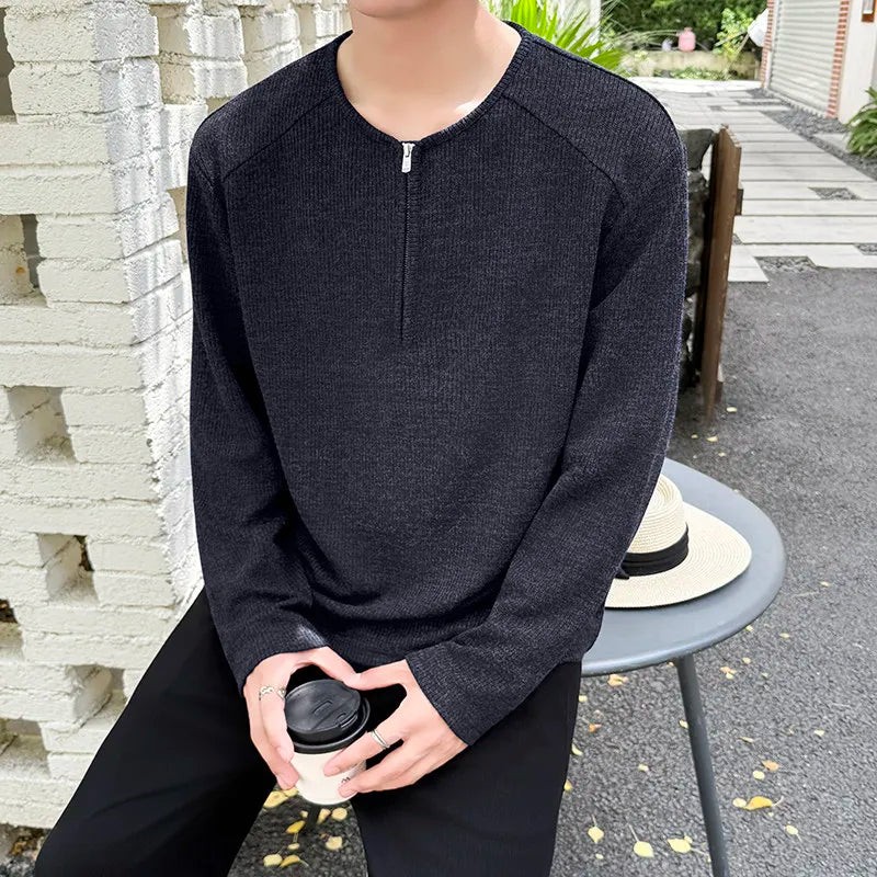 Relaxed Fit Striped Long-Sleeve T-Shirt