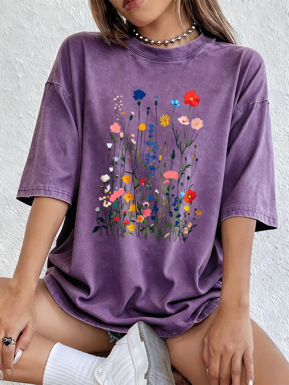 Women's Floral Graphic T Shirt