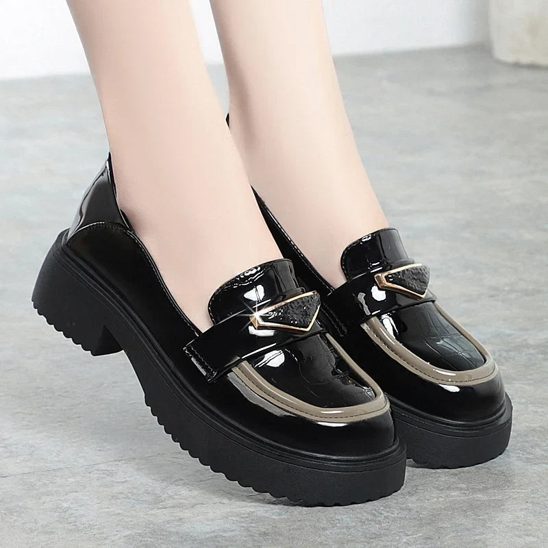 Women's Chunky Sole Penny Loafers