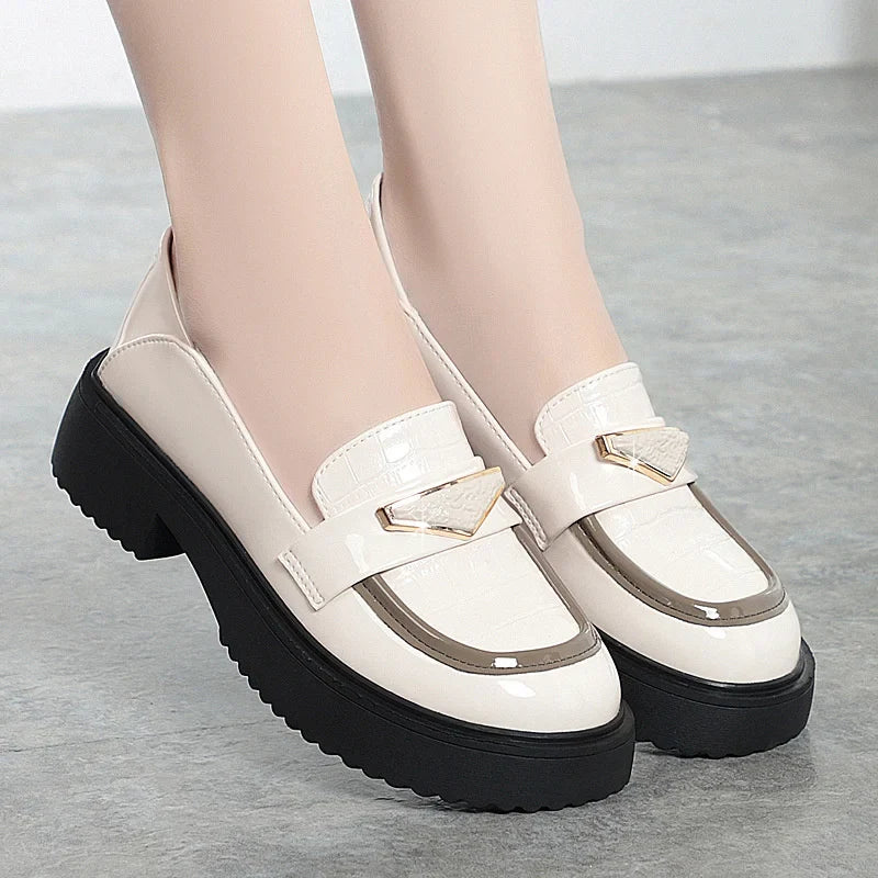 Women's Chunky Sole Penny Loafers