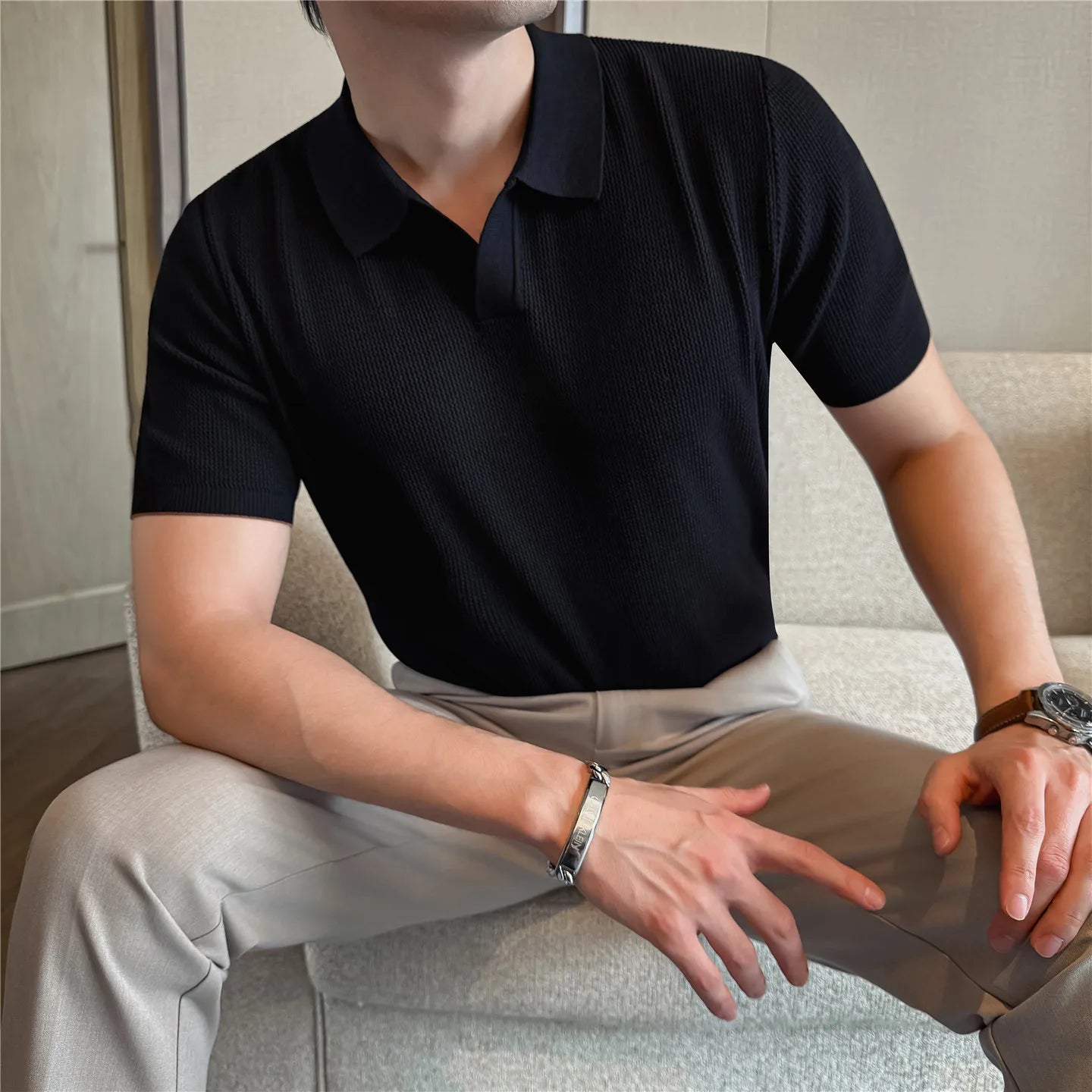 Slim Fit Short-Sleeve Polo Shirt
