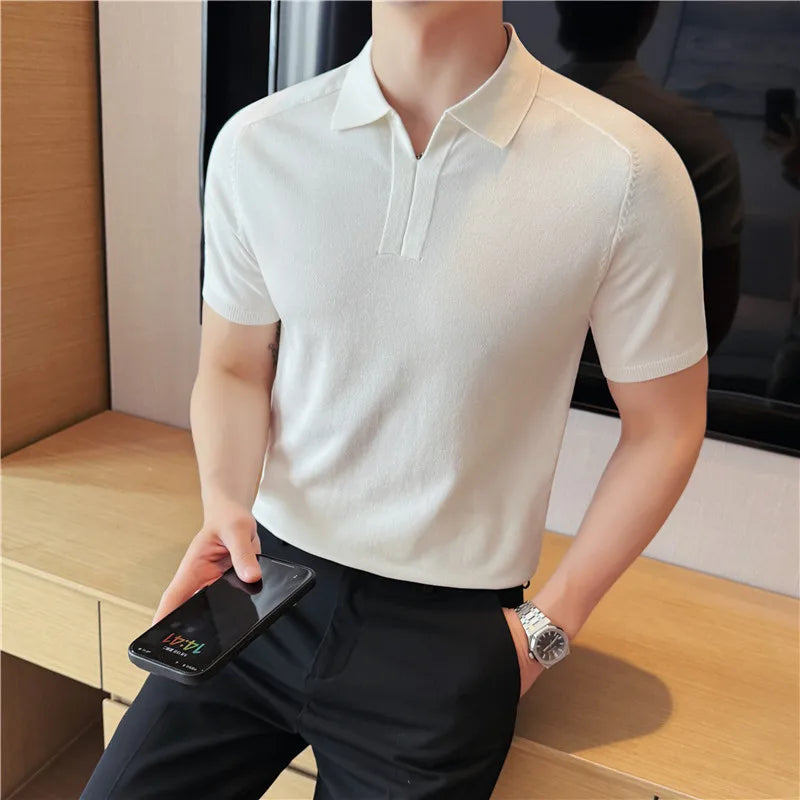 Slim Fit Short-Sleeve Polo Shirt