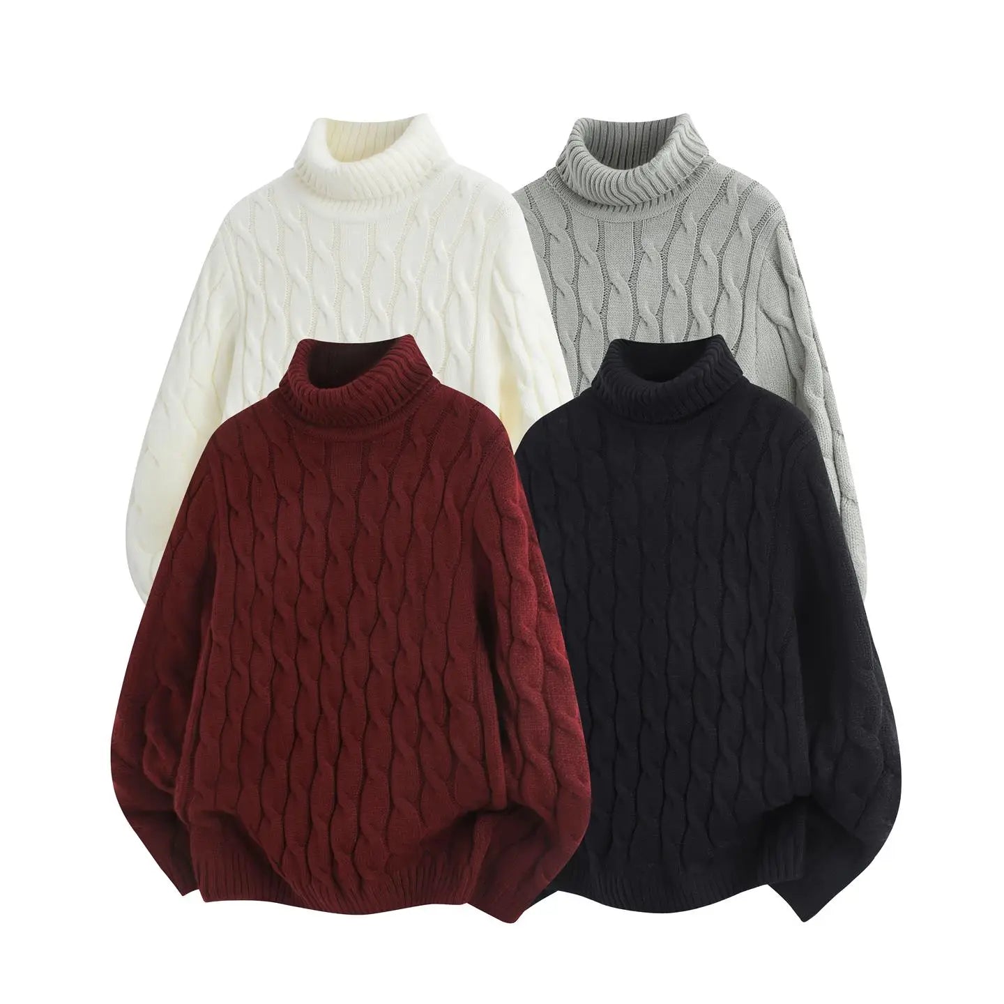 Long-Sleeve Turtleneck Sweater