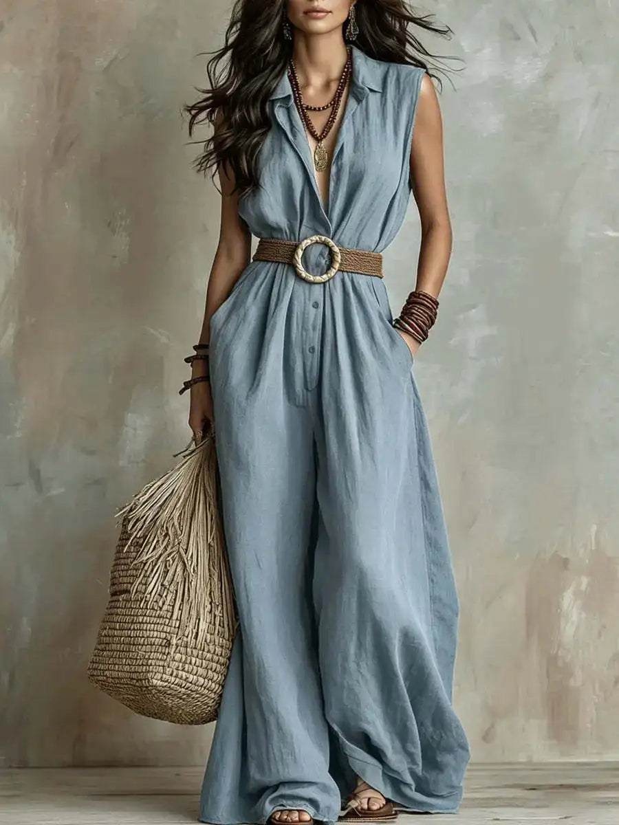Women's Elegant Wide Leg Jumpsuit