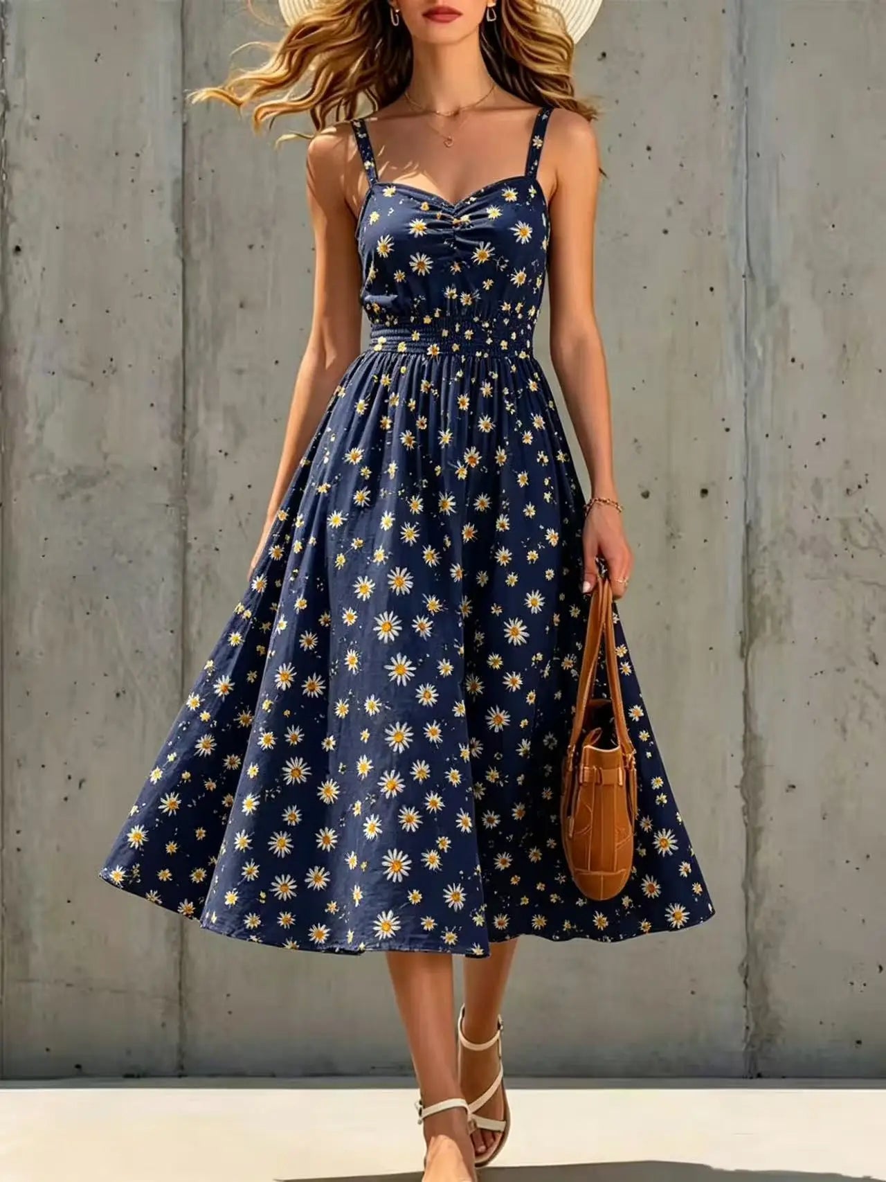 Women's Floral Midi Dress