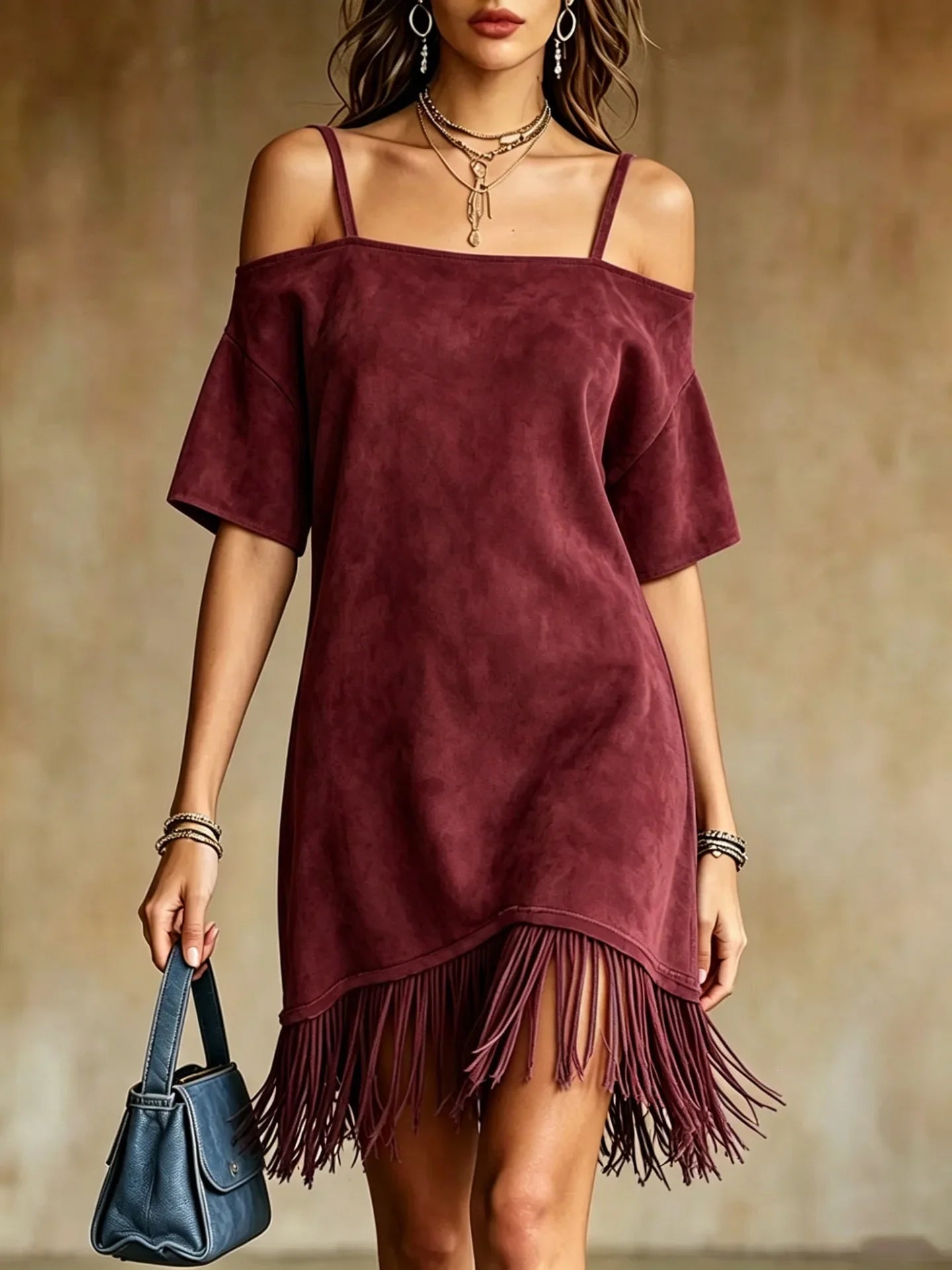 Women's Fringe Mini Dress