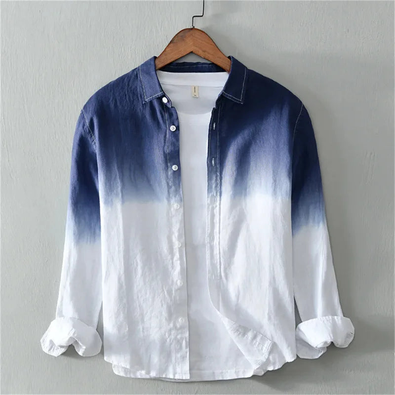 Women's Ombre Button Front Shirt