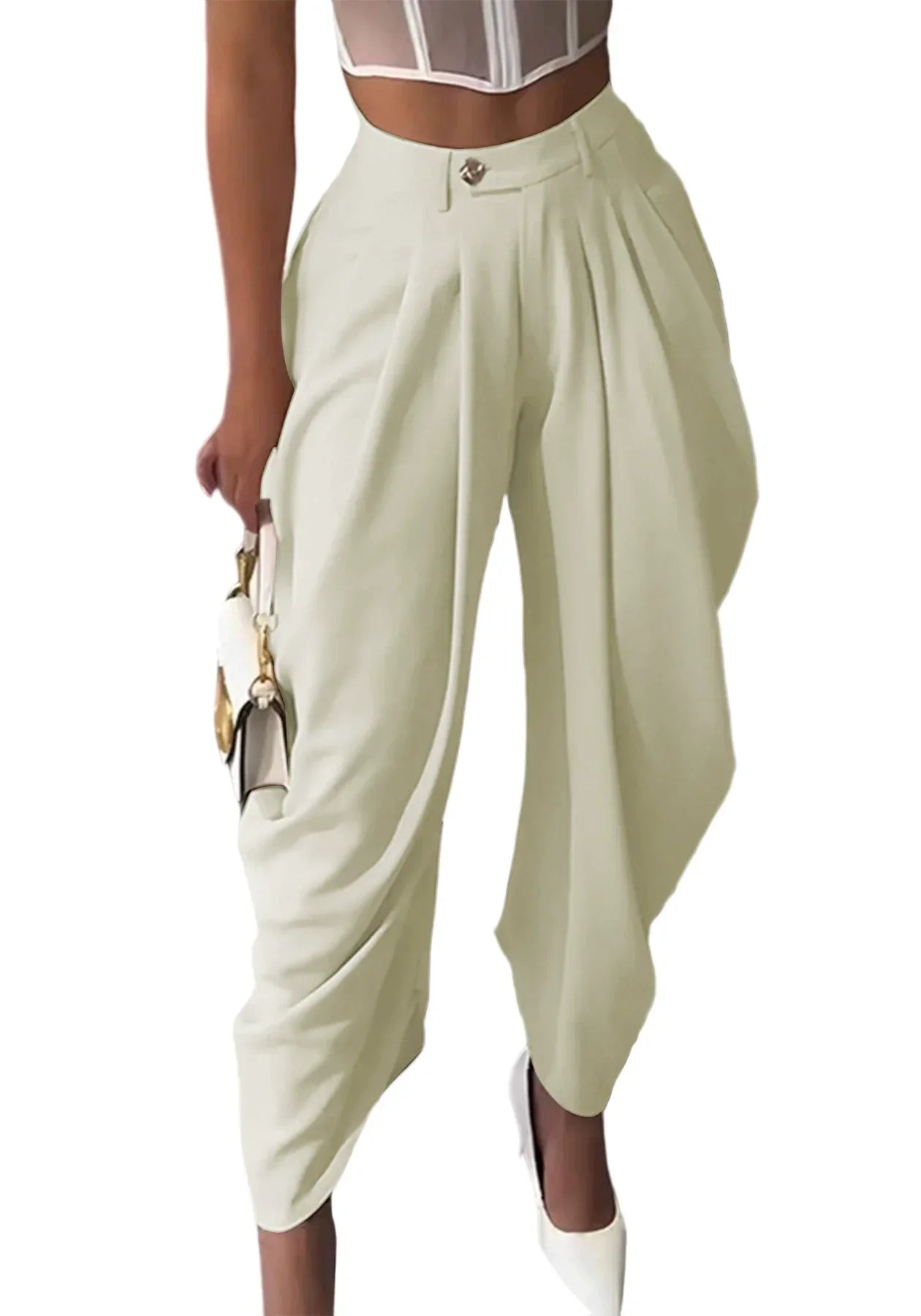 Women's Draped Harem Trousers