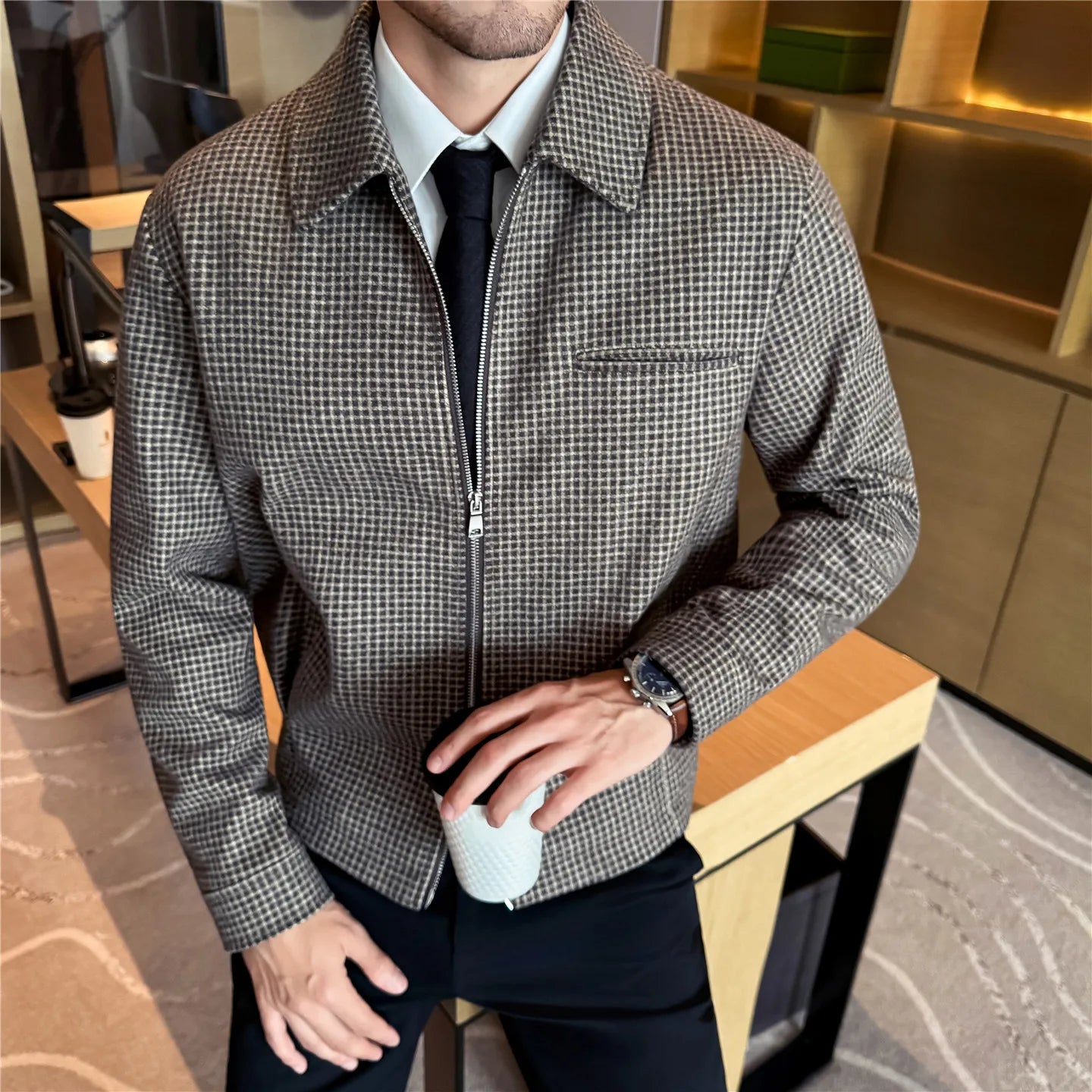 Slim Fit Wool Coat