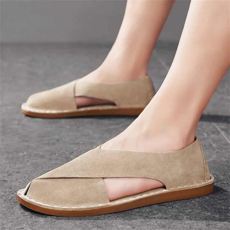 Women's Handcrafted Leather Slippers