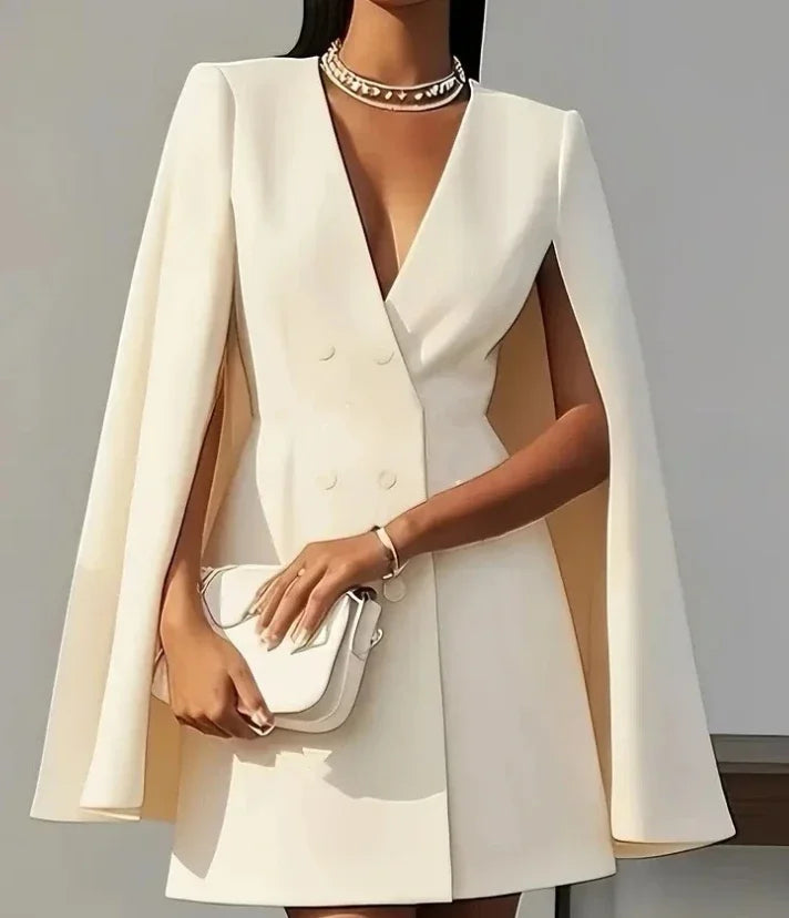 Women's V-Neck Blazer Dress