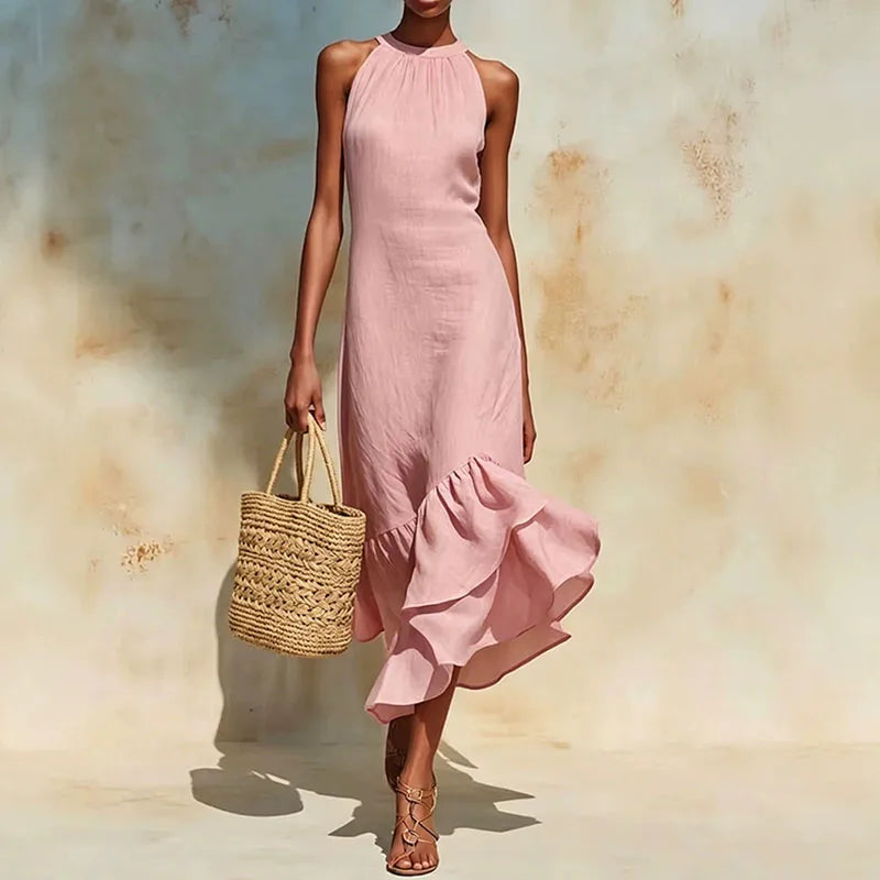 Women's Halter Neck Maxi Dress
