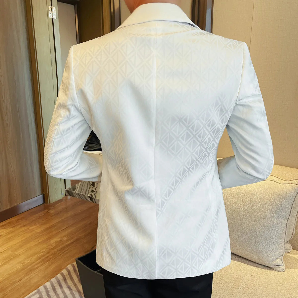 Slim Fit Printed Blazer