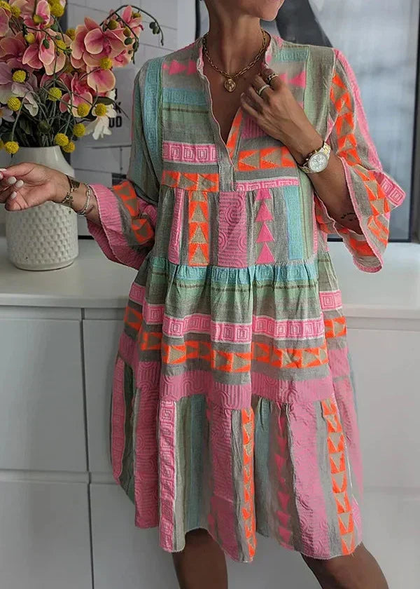 Women's Elegant V-Neck Summer Dress