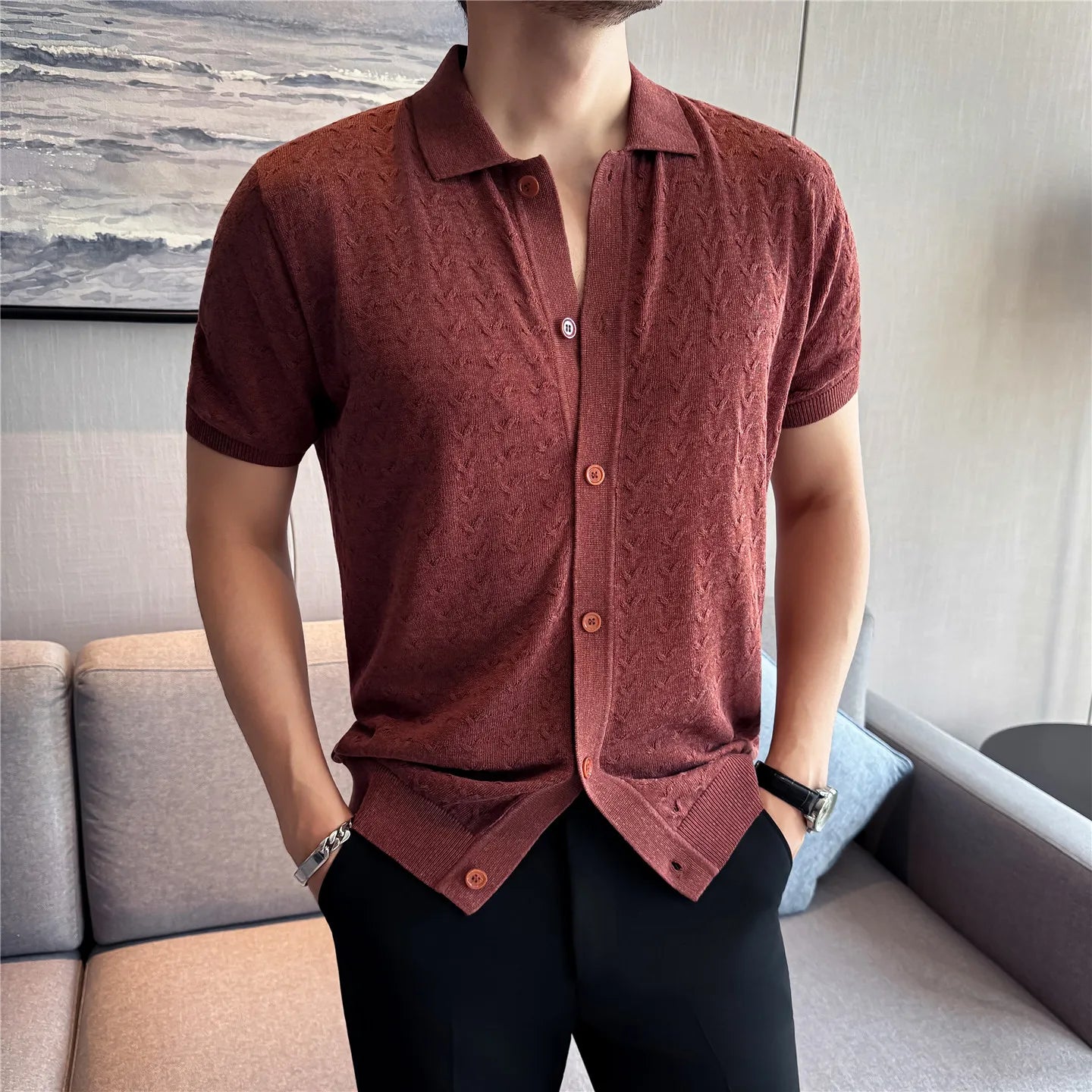 Slim Fit Short-Sleeve Polo Shirt