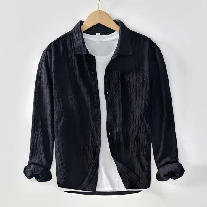 Women's Textured Linen Shirt