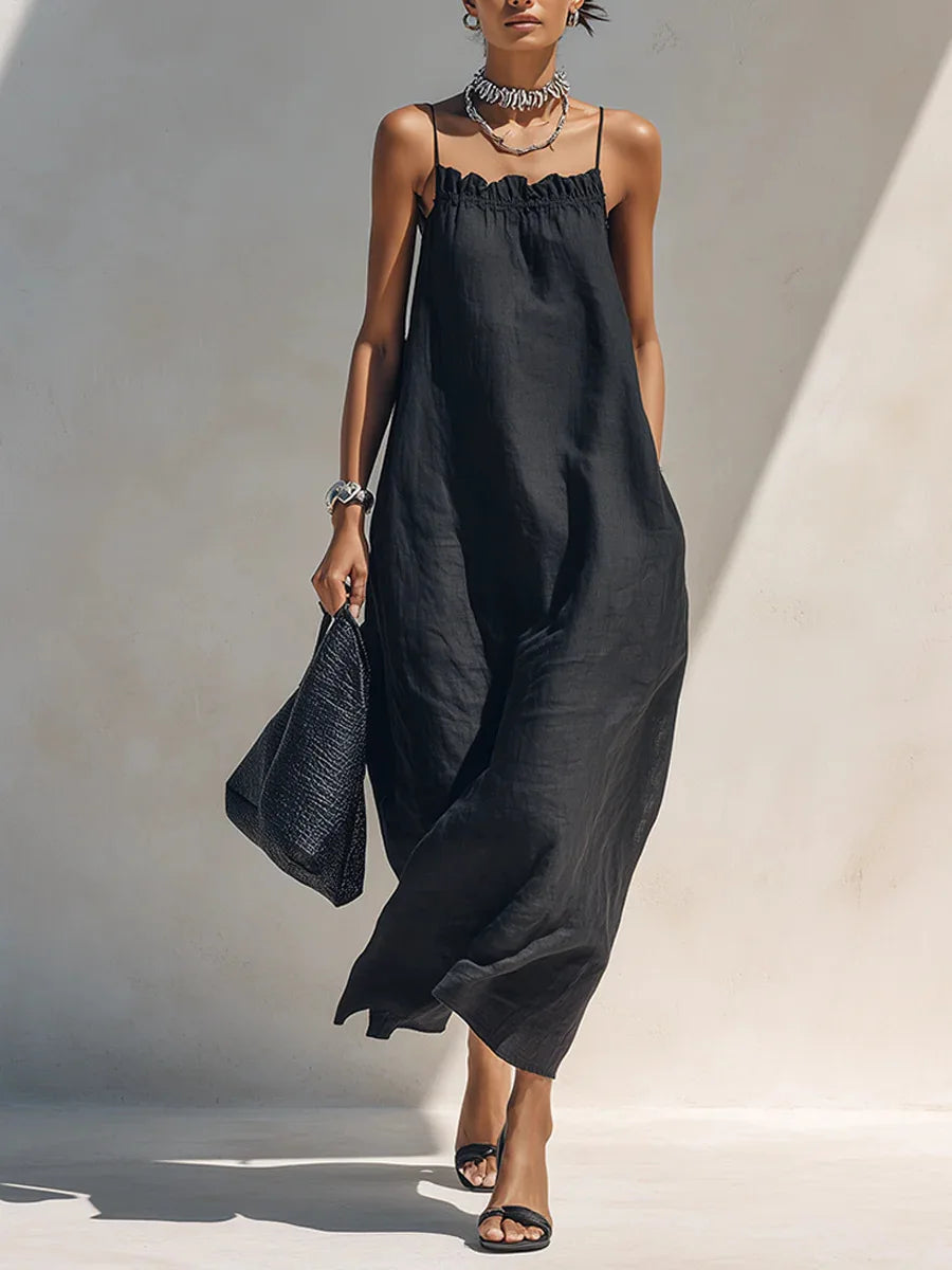 Women's Linen Summer Maxi Dress