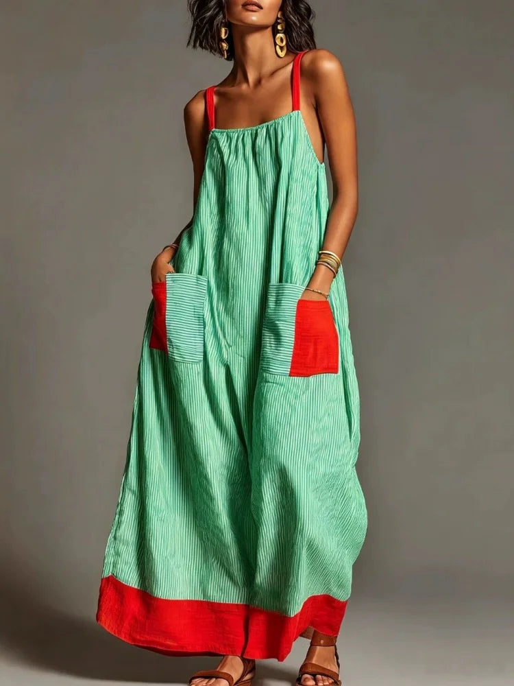 Women's Square Neck Maxi Dress