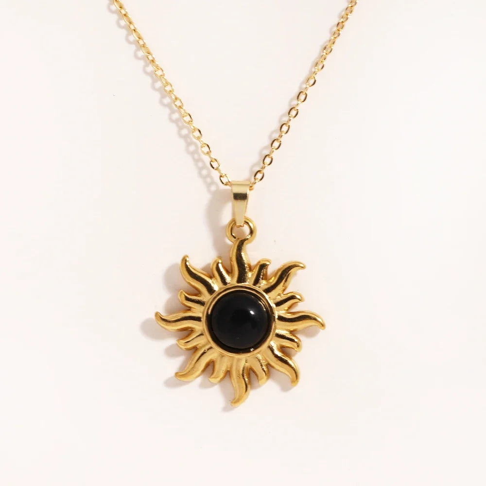 Women's Spiral Sun Pendant