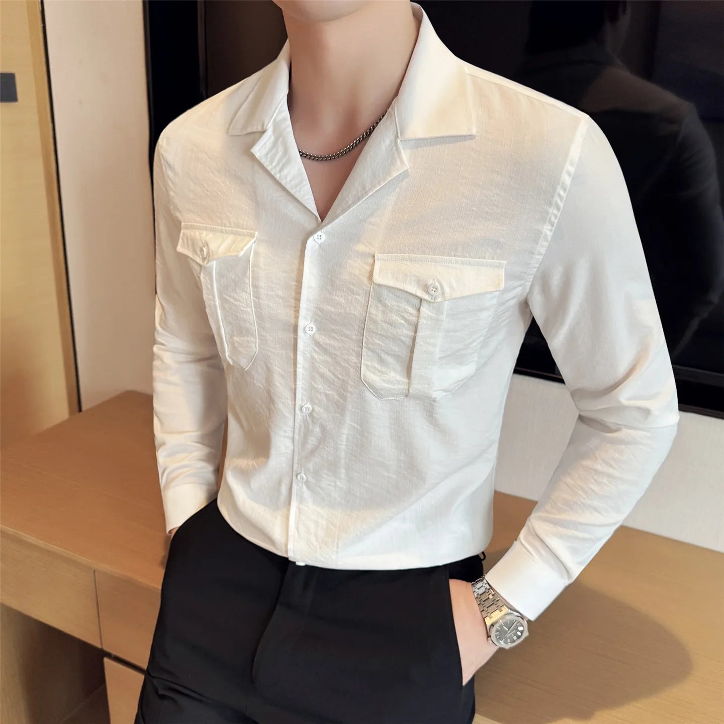 Slim Fit Long-Sleeve Shirt
