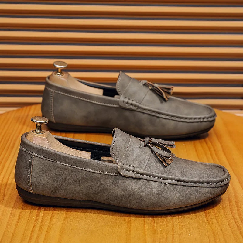 Women's Leather Slip On Loafers