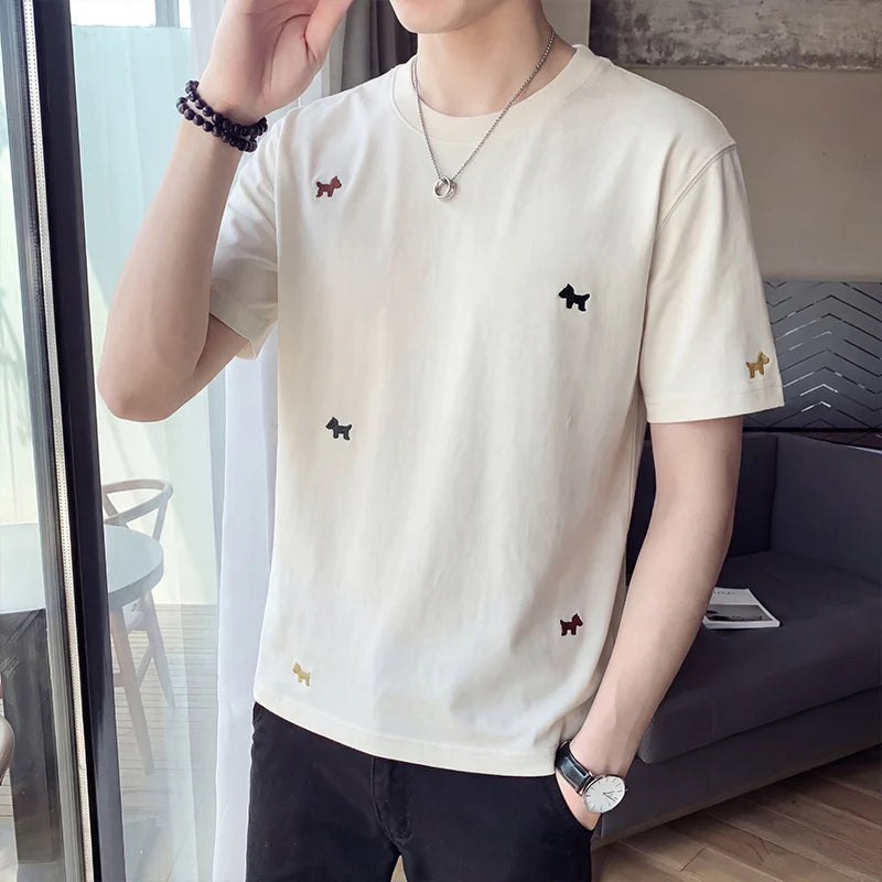 Relaxed Fit Embroidered Short-Sleeve T-Shirt