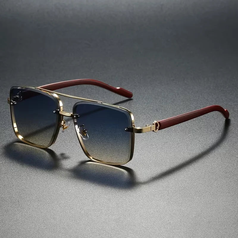 Vintage Pilot Square Sunglasses