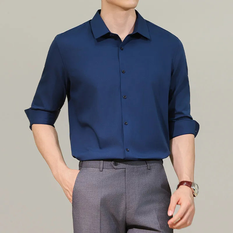 Slim Fit Long-Sleeve Dress Shirt