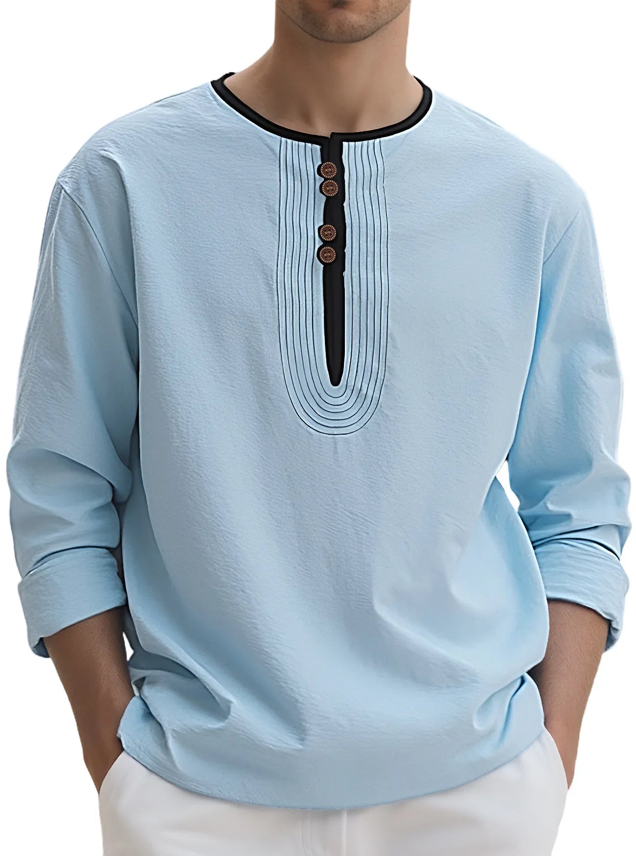 Women's Long Sleeve Henley Shirt