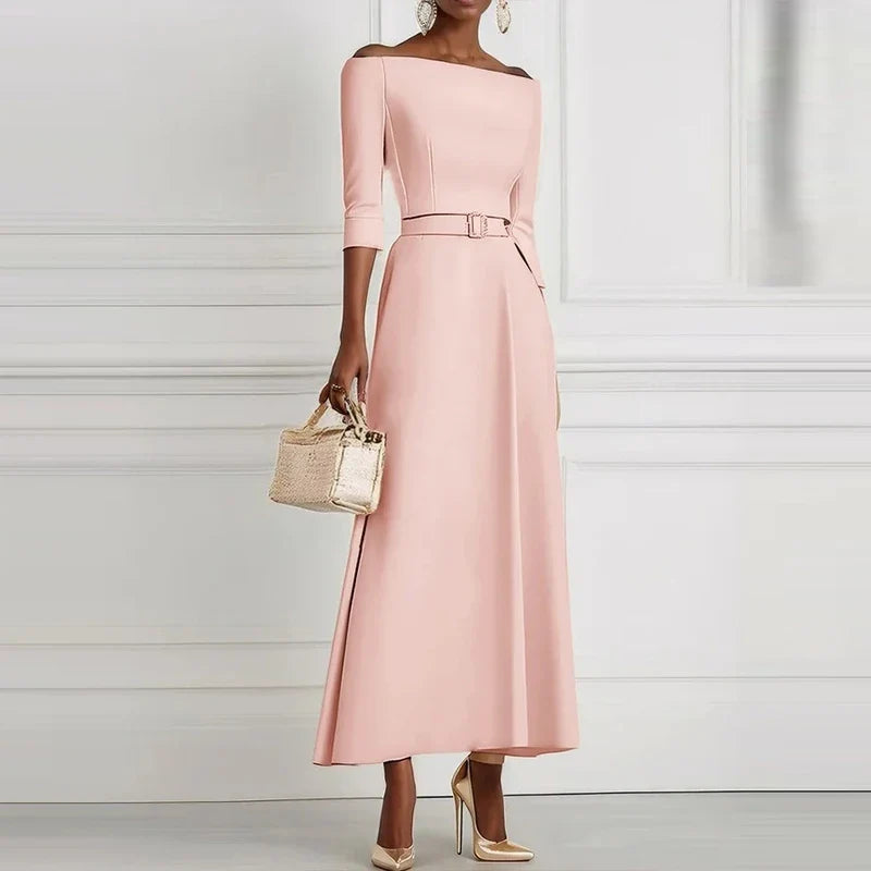 Women's Elegant Long Sleeve Maxi Dress