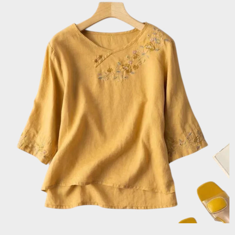 Women's Floral Embroidered Blouse