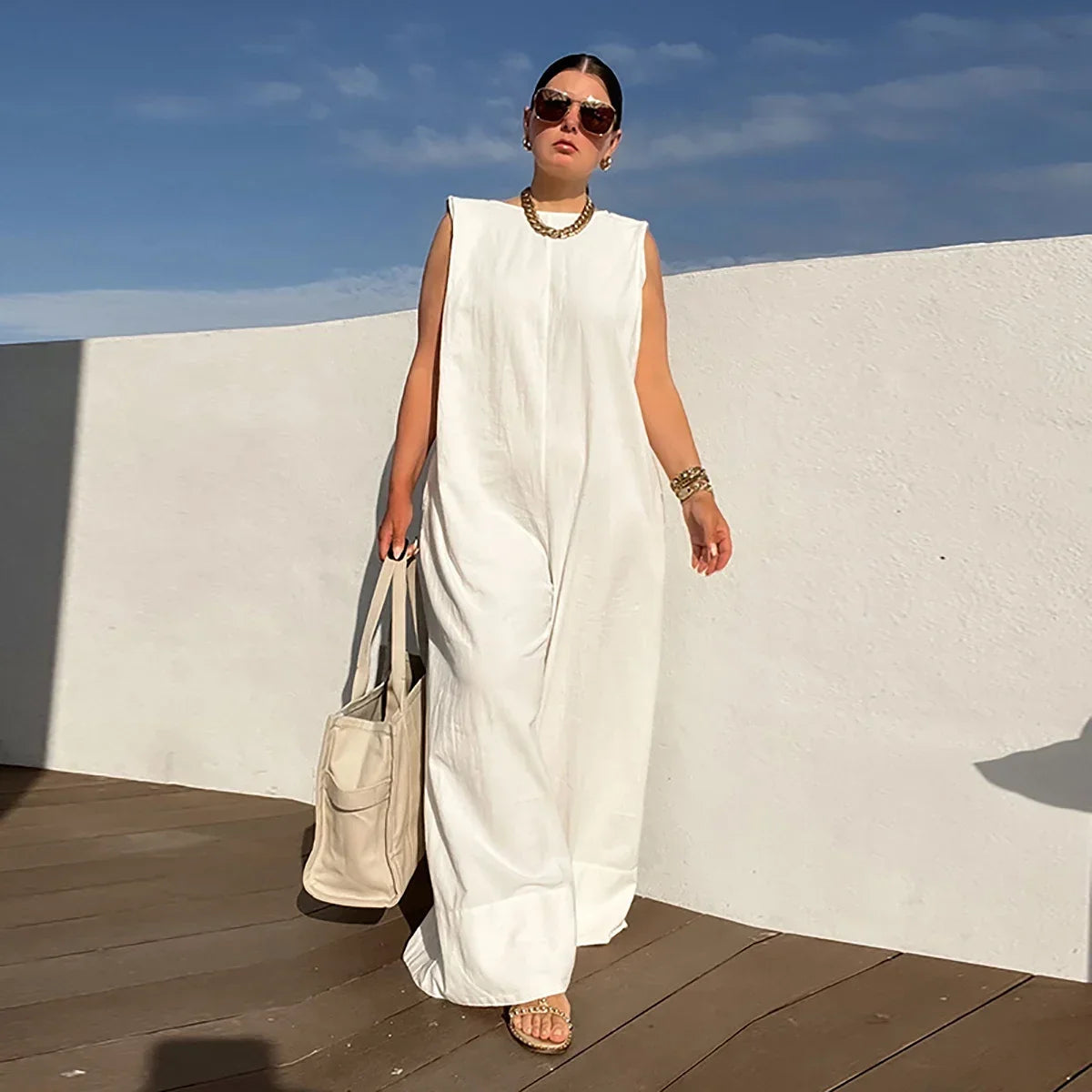 Women's Relaxed Wide Leg Jumpsuit