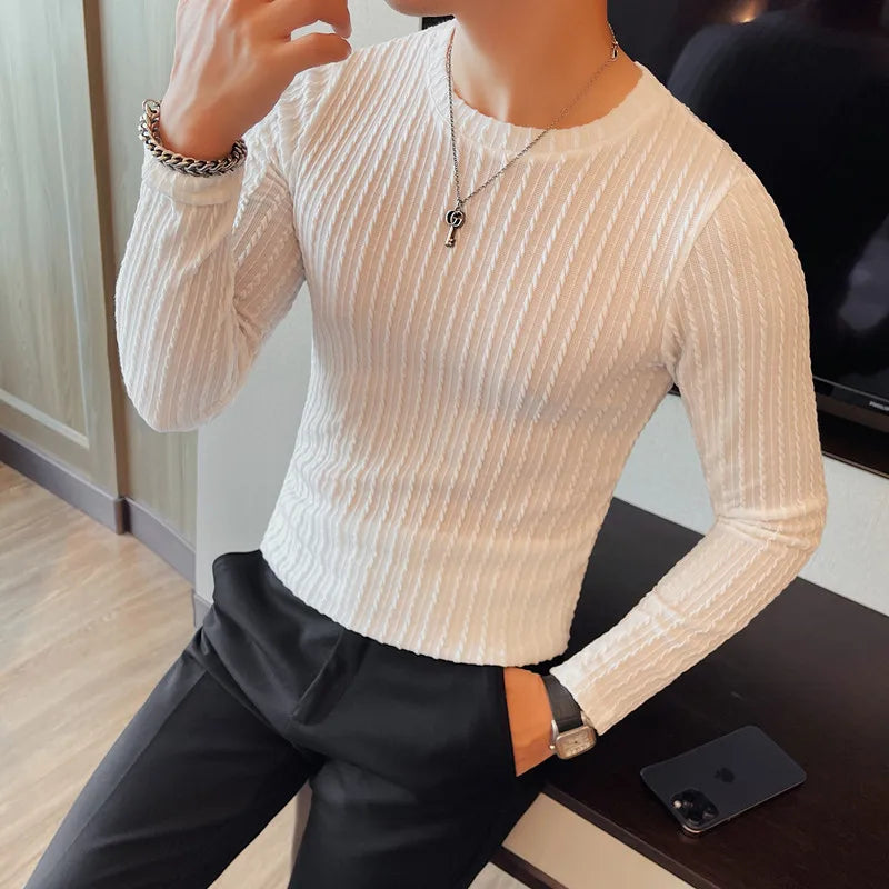 Slim Fit Long-Sleeve T-Shirt
