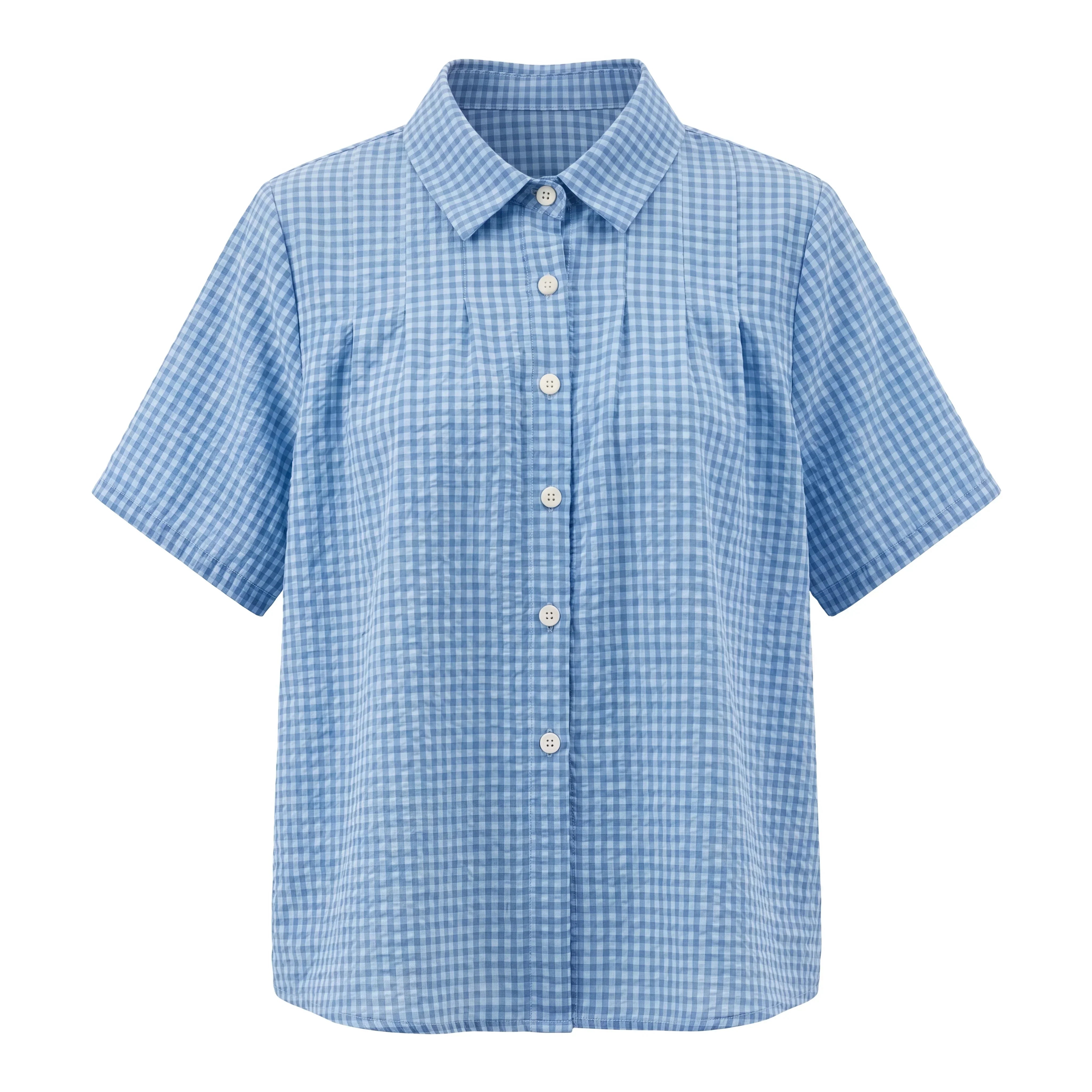 Women's Gingham Button Shirt