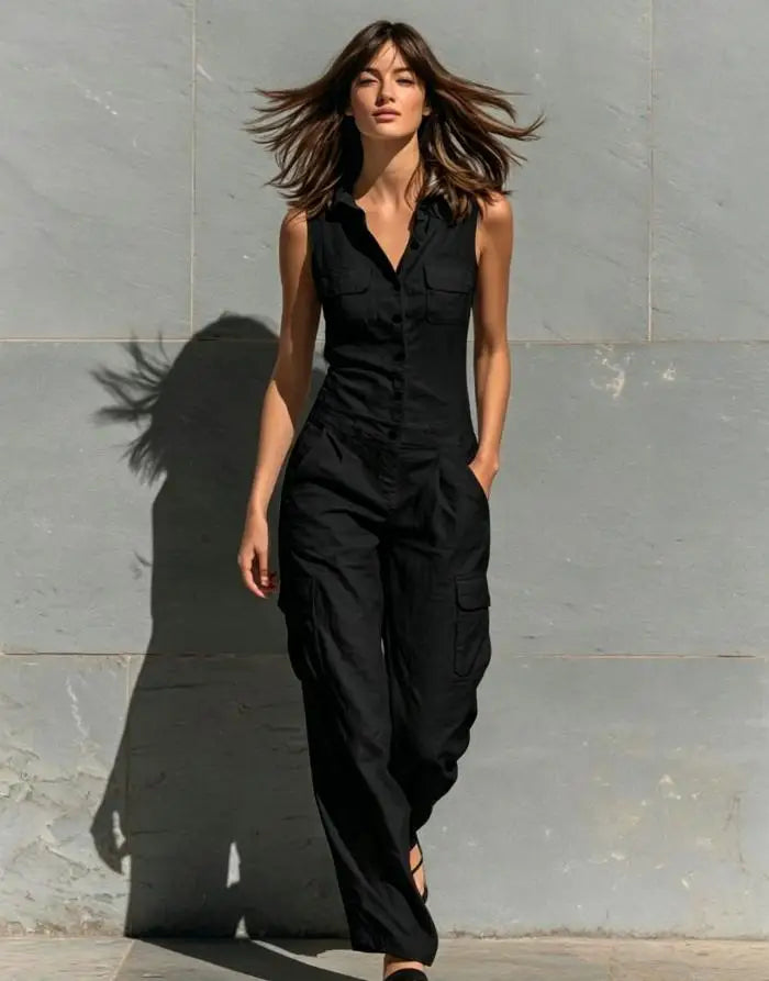 Women's Casual Pocket Jumpsuit