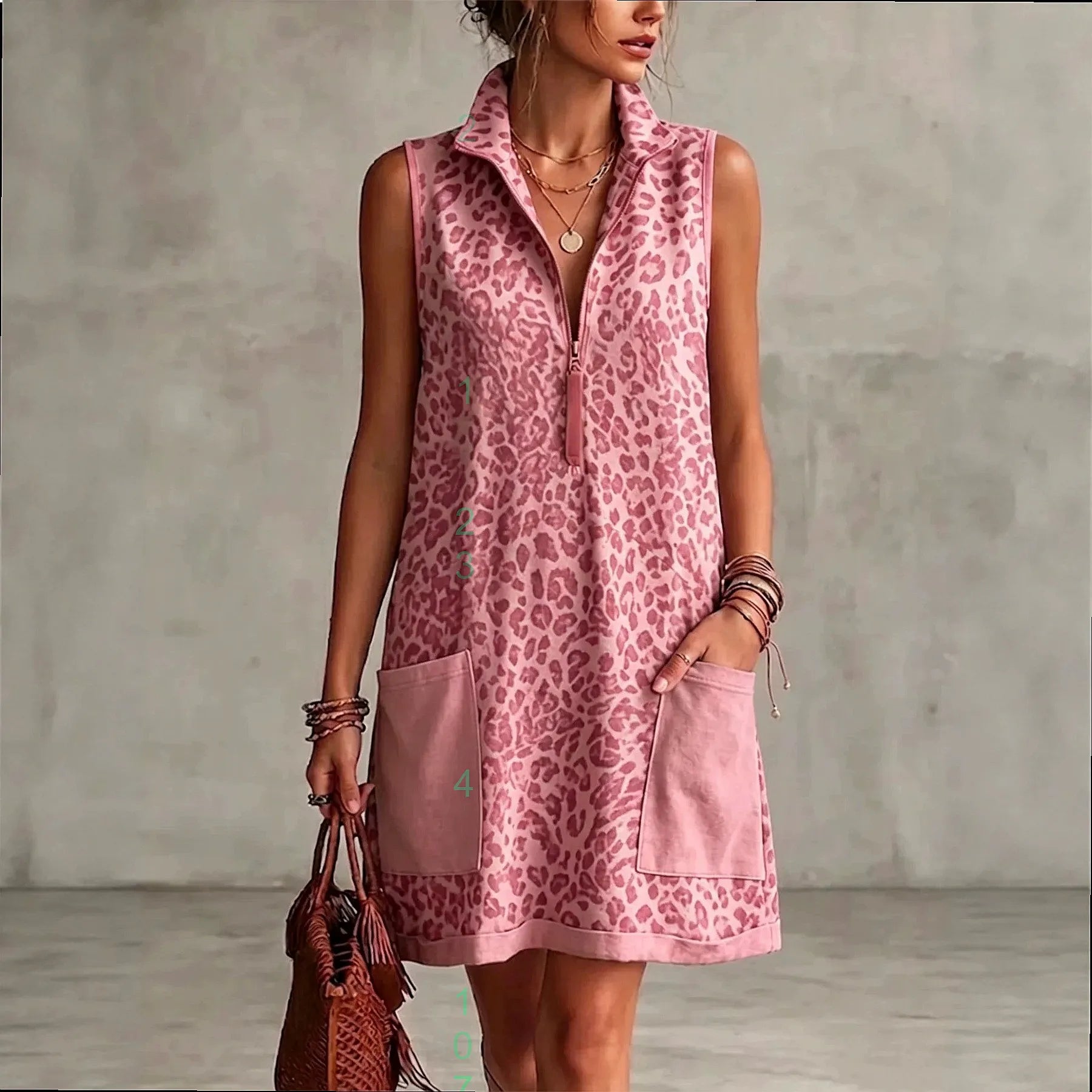 Women's Leopard Mini Dress