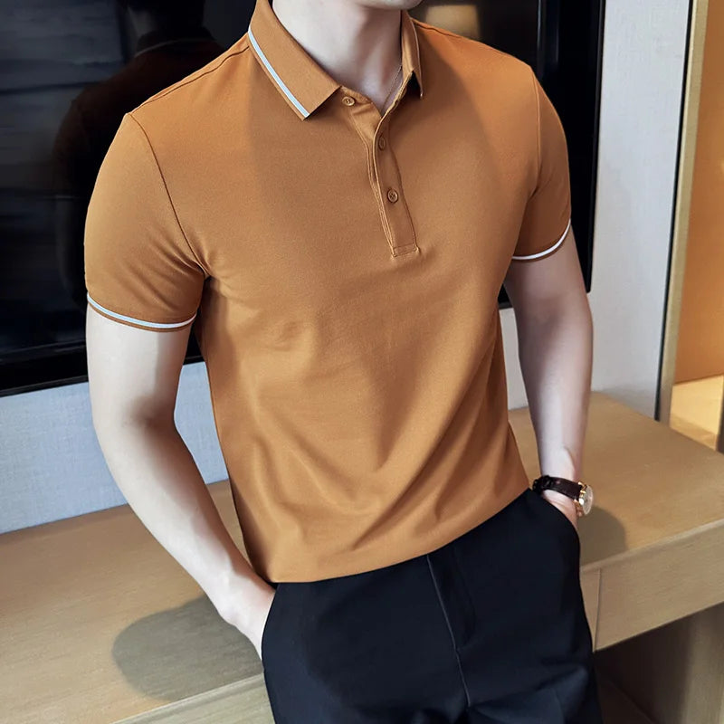 Slim Fit Short-Sleeve Polo Shirt