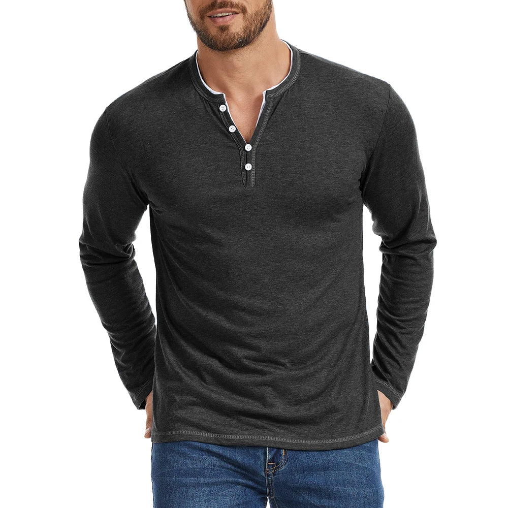 Women's Henley Long Sleeve Shirt