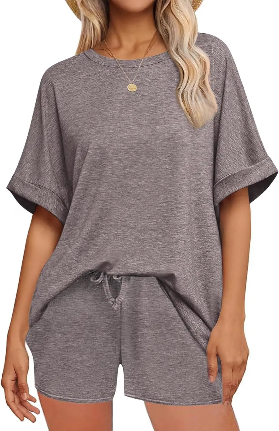 Women's Casual Lounge Shorts Set