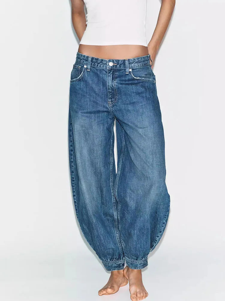 Women's Balloon Denim Trousers