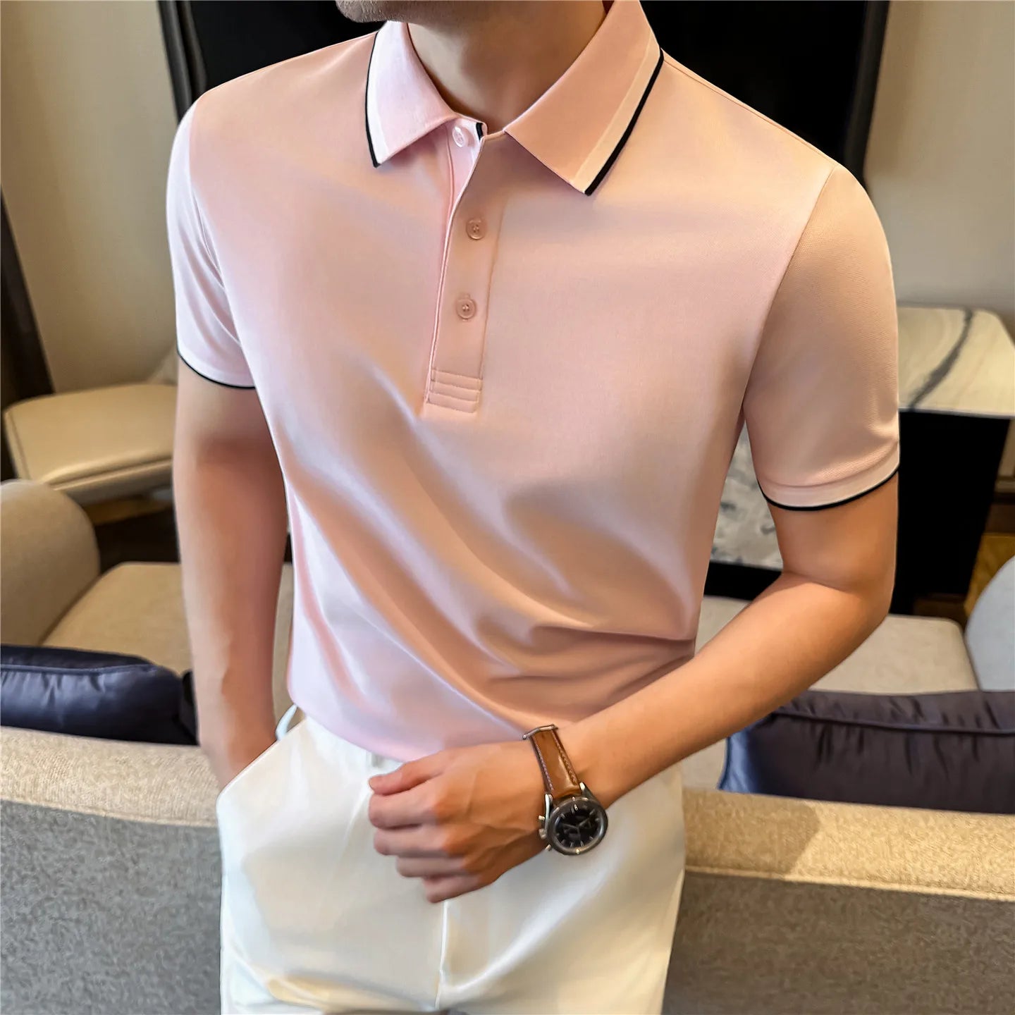 Slim Fit Short-Sleeve Polo Shirt